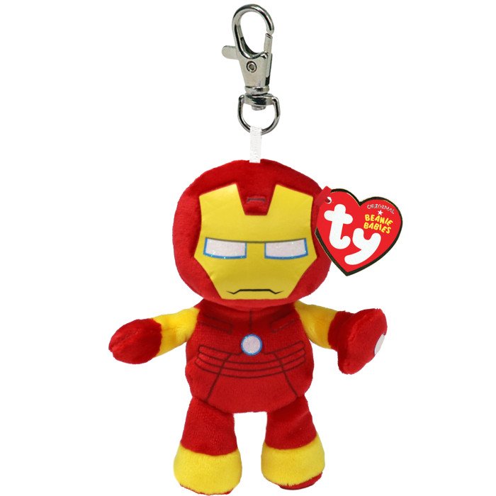 Portachiavi TY Peluche Iron Man Marvel Avengers
