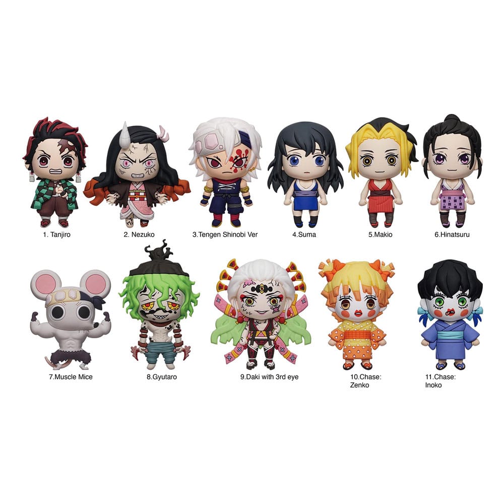 Portachiavi 3D PVC Demon Slayer Kimetsu no Yaiba