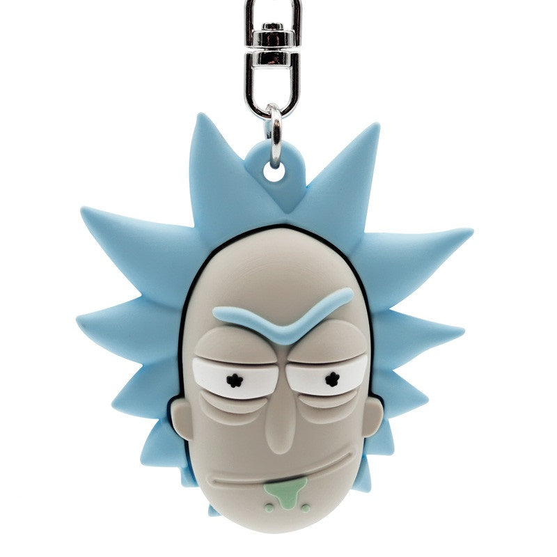 Portachiavi 3D testa Rick Sanchez Rick e Morty