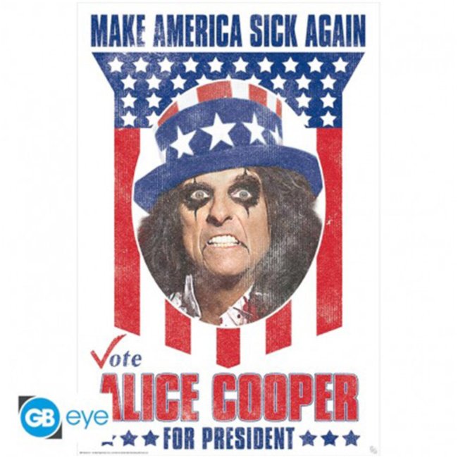 Poster Alice Cooper for president 91x61cm