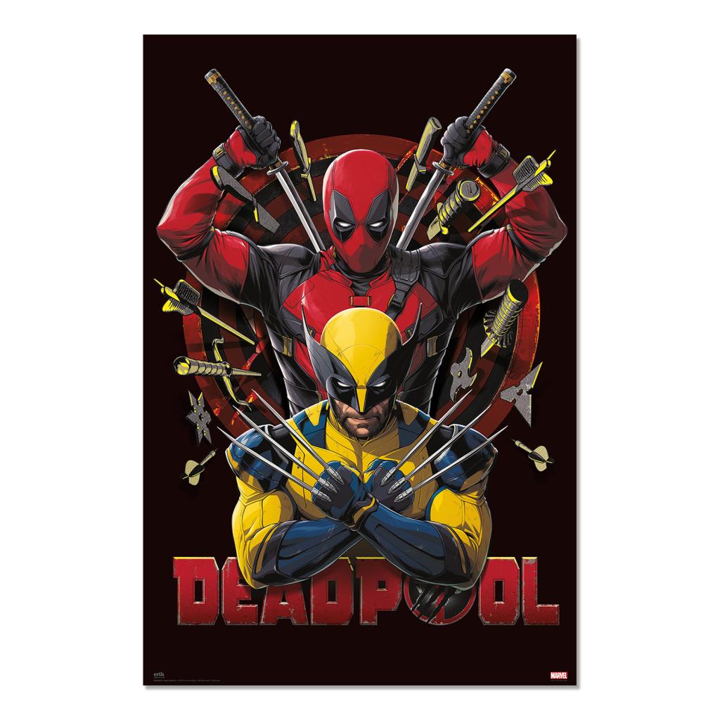 Poster Deadpool and Wolverine Marvel 61x91