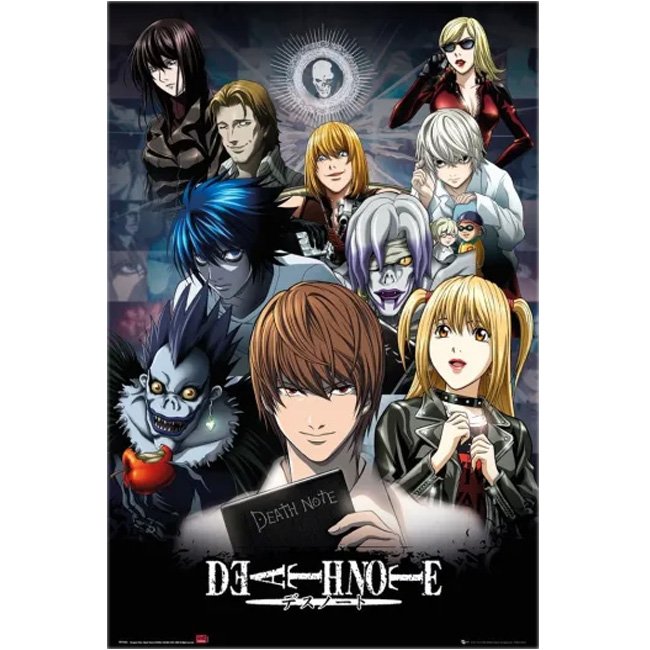 Poster Death Note Personaggi 91x61Cm