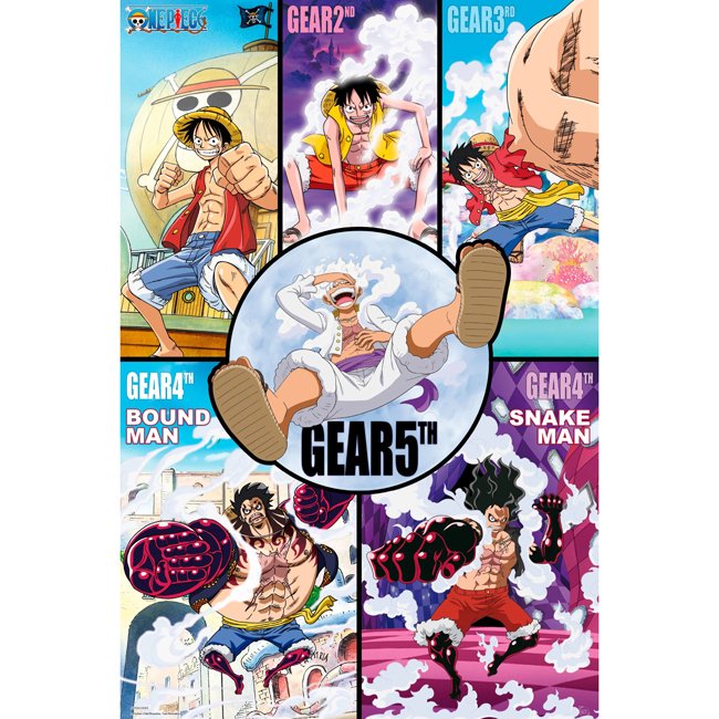 Poster One Piece Gear 91x61Cm