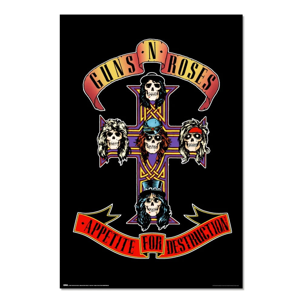 Poster Guns N’ Roses Appetite for Destruction