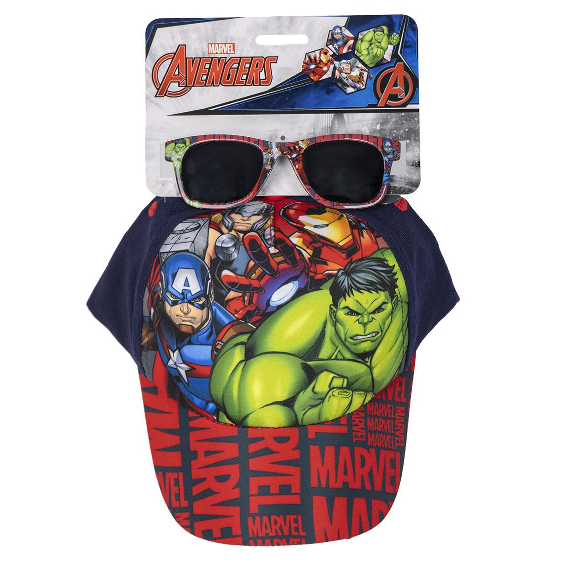 Set Cappello e Occhiali da Sole Bambini Avengers Marvel