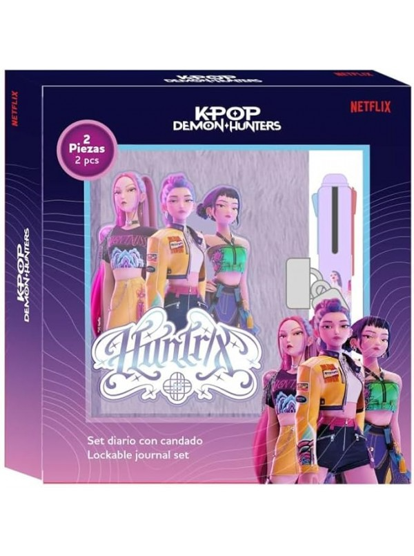 Diario segreto con penna multicolore Kpop Demon Hunters