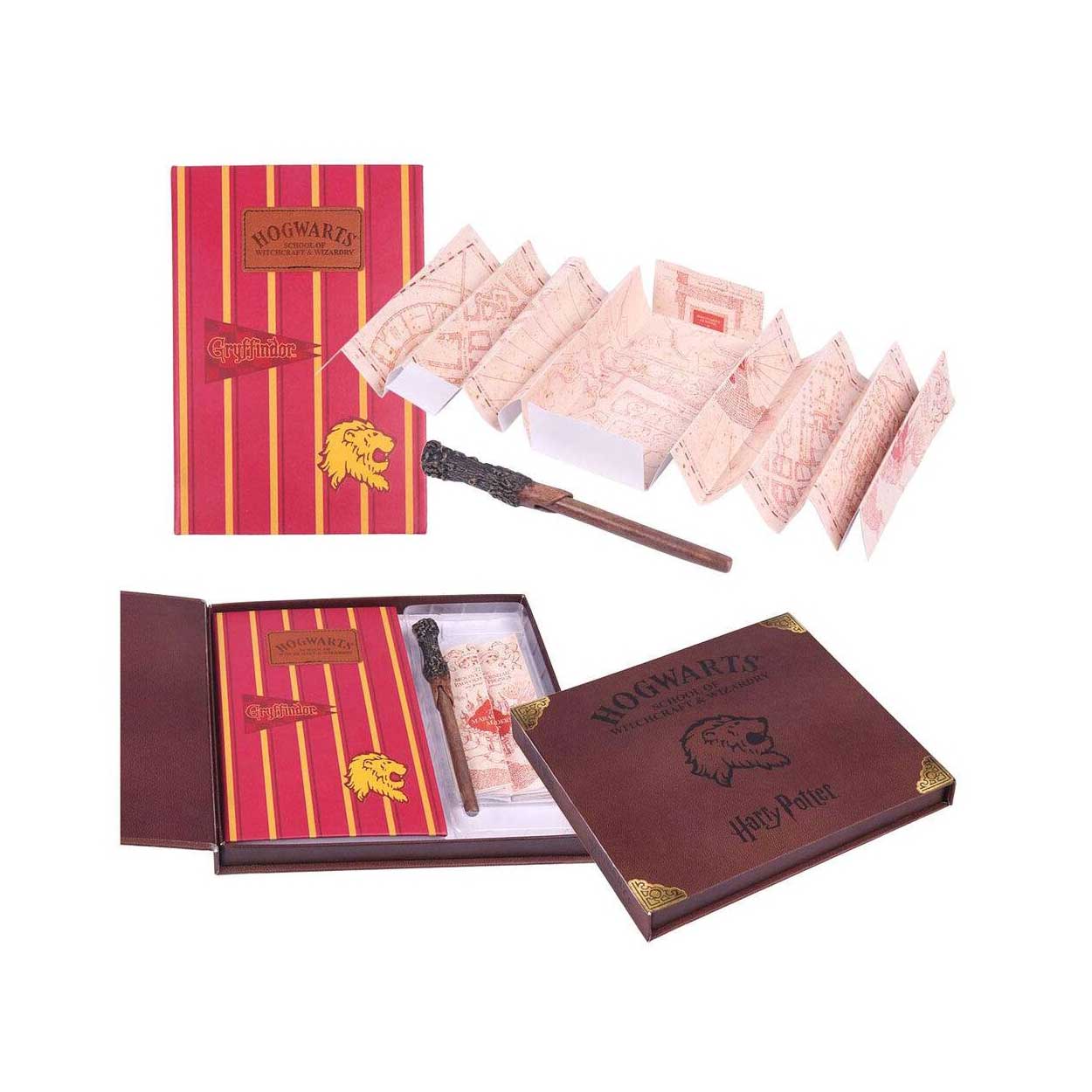 Set Notebook Penna Bacchetta e Mappa del Malandrino Harry Potter