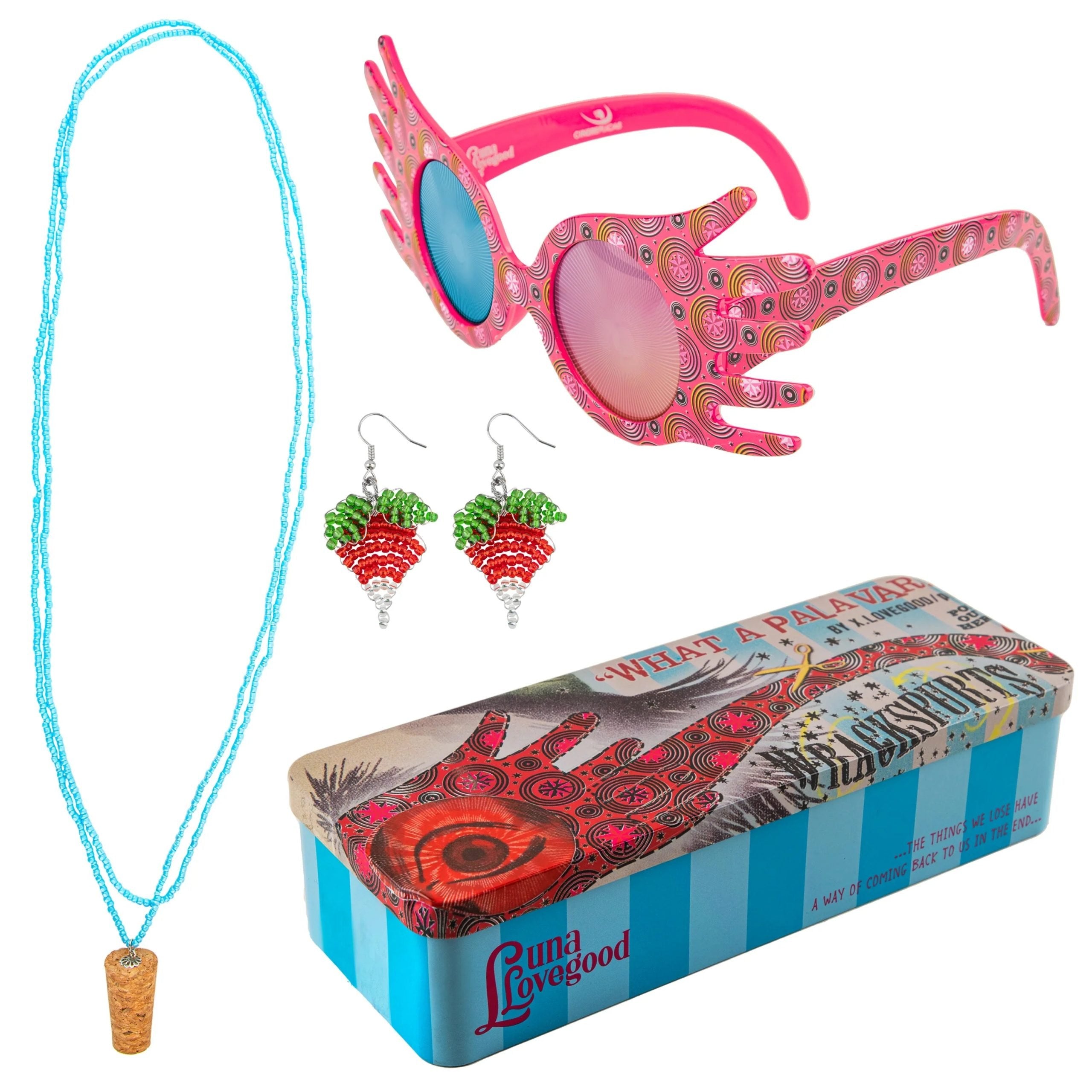 Set di Spettrocoli orecchini e ciondolo Luna Lovegood Harry Potter