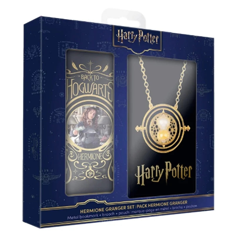 Set Collana Giratempo e Segnalibro Hermione Harry Potter