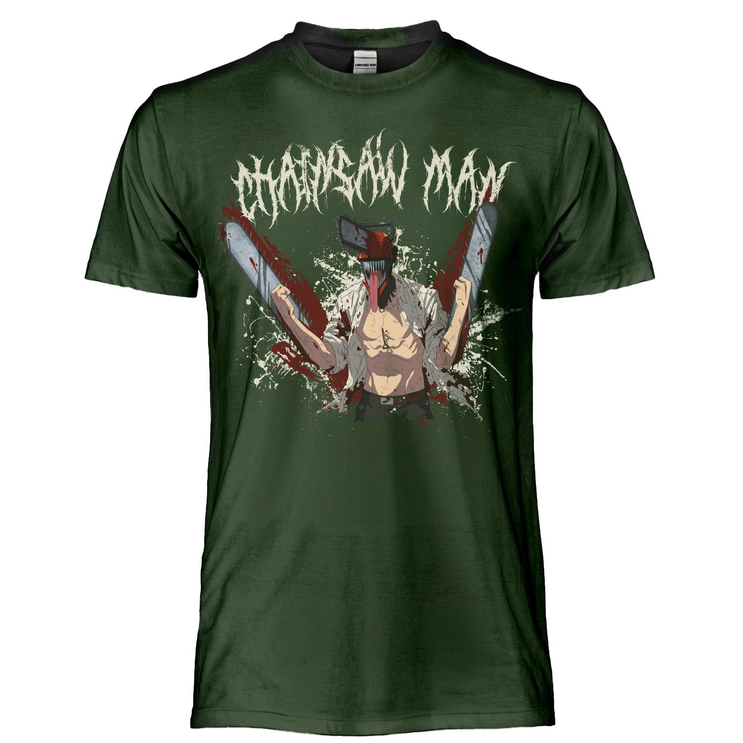 T-Shirt Chainsaw Man Verde