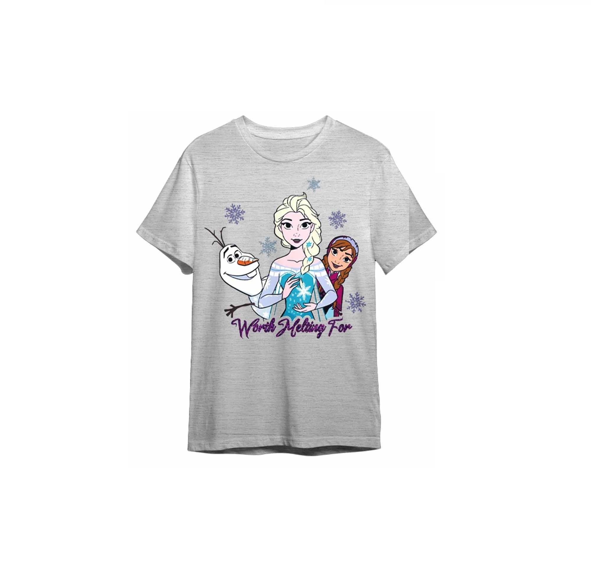 T-Shirt Frozen Worth Melting For Disney Bambini