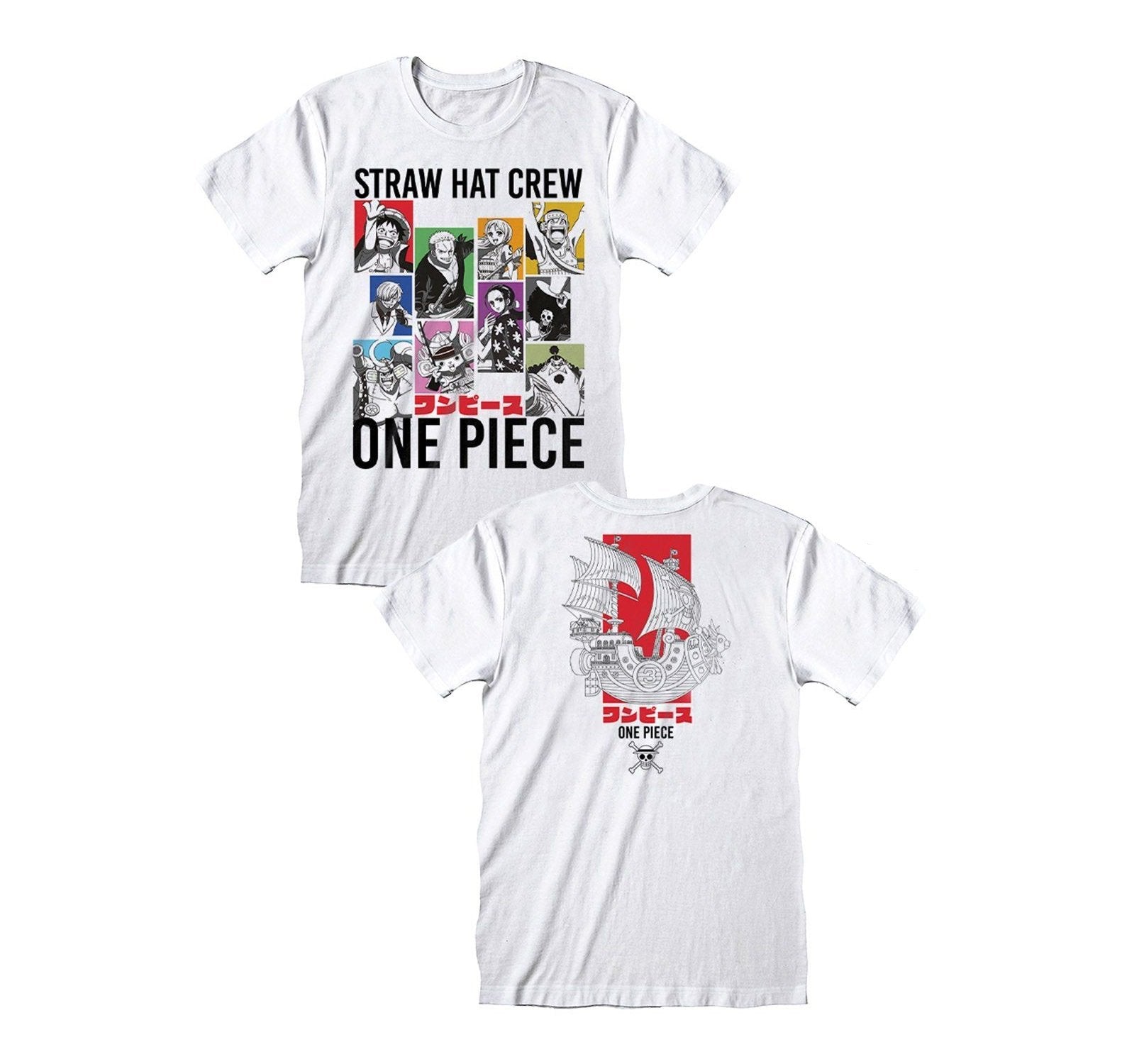 T-Shirt One Piece Straw Hat Crew Bianca