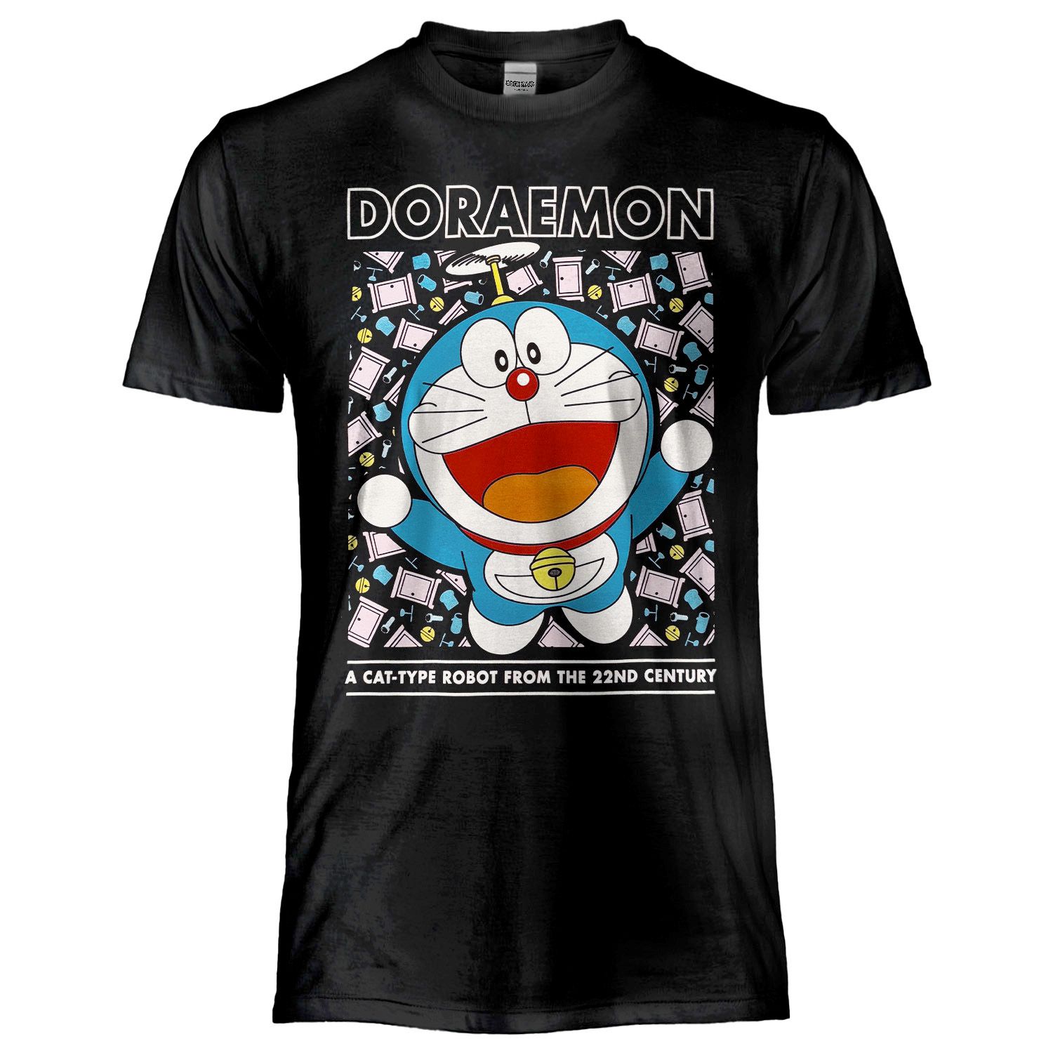 T-Shirt Doraemon Nera