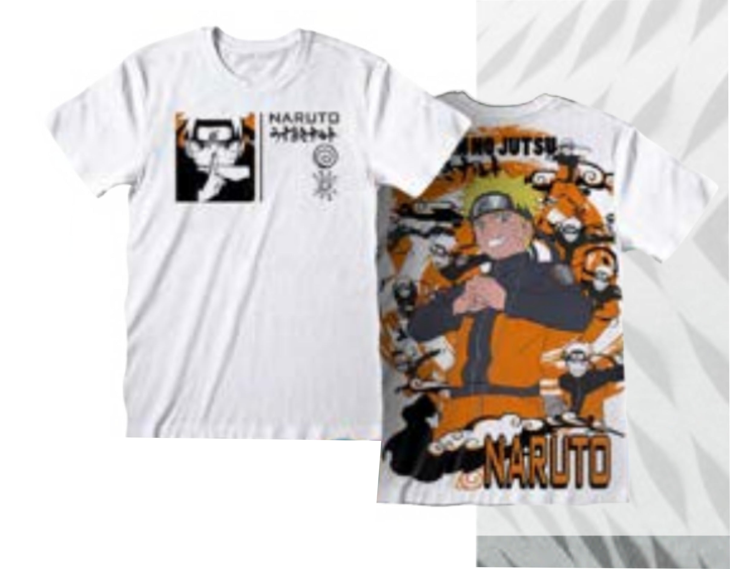 T-Shirt Naruto Uzumaki Bianca