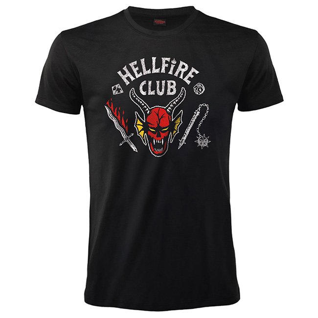 T-shirt Nera Hellfire Club Stranger Things
