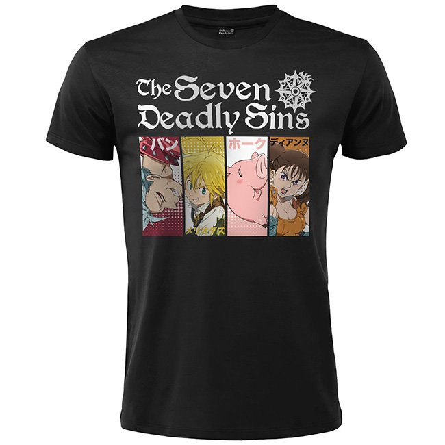 T-shirt Seven deadly Sins Personaggi