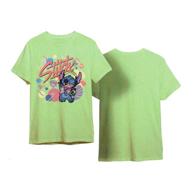 T-Shirt Stitch Verde Disney Bambini