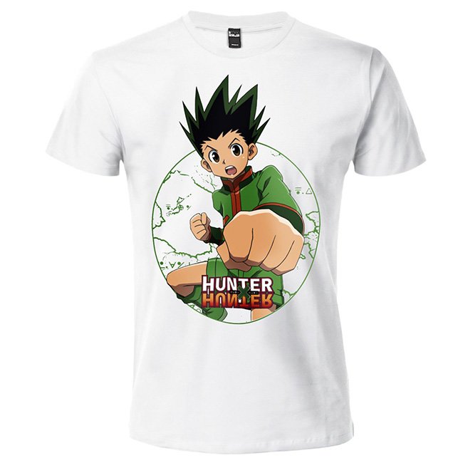 T-shirt bianca Hunter X Hunter Gon