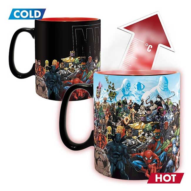 Tazza termosensibile Marvel personaggi
