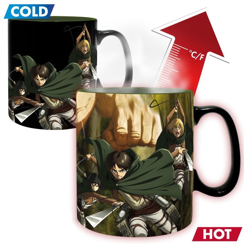 Tazza Termosensibile Attack on Titan Titan Eren
