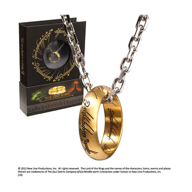 Anello con Catena il Signore degli Anelli con Scatola Deluxe