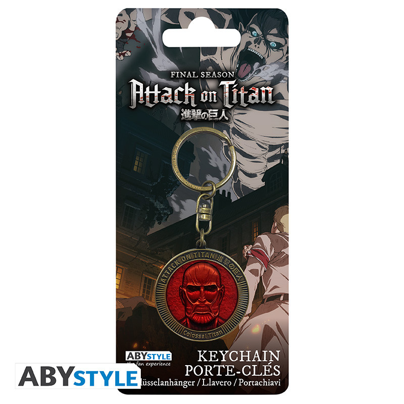 Portachiavi Medaglione Gigante Colossale Attack on Titan