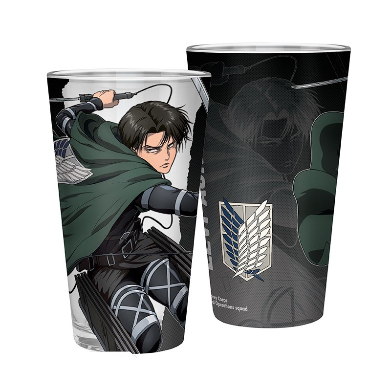 Bicchiere Grande Levi Attack on Titan Stagione 4 – 400 ml