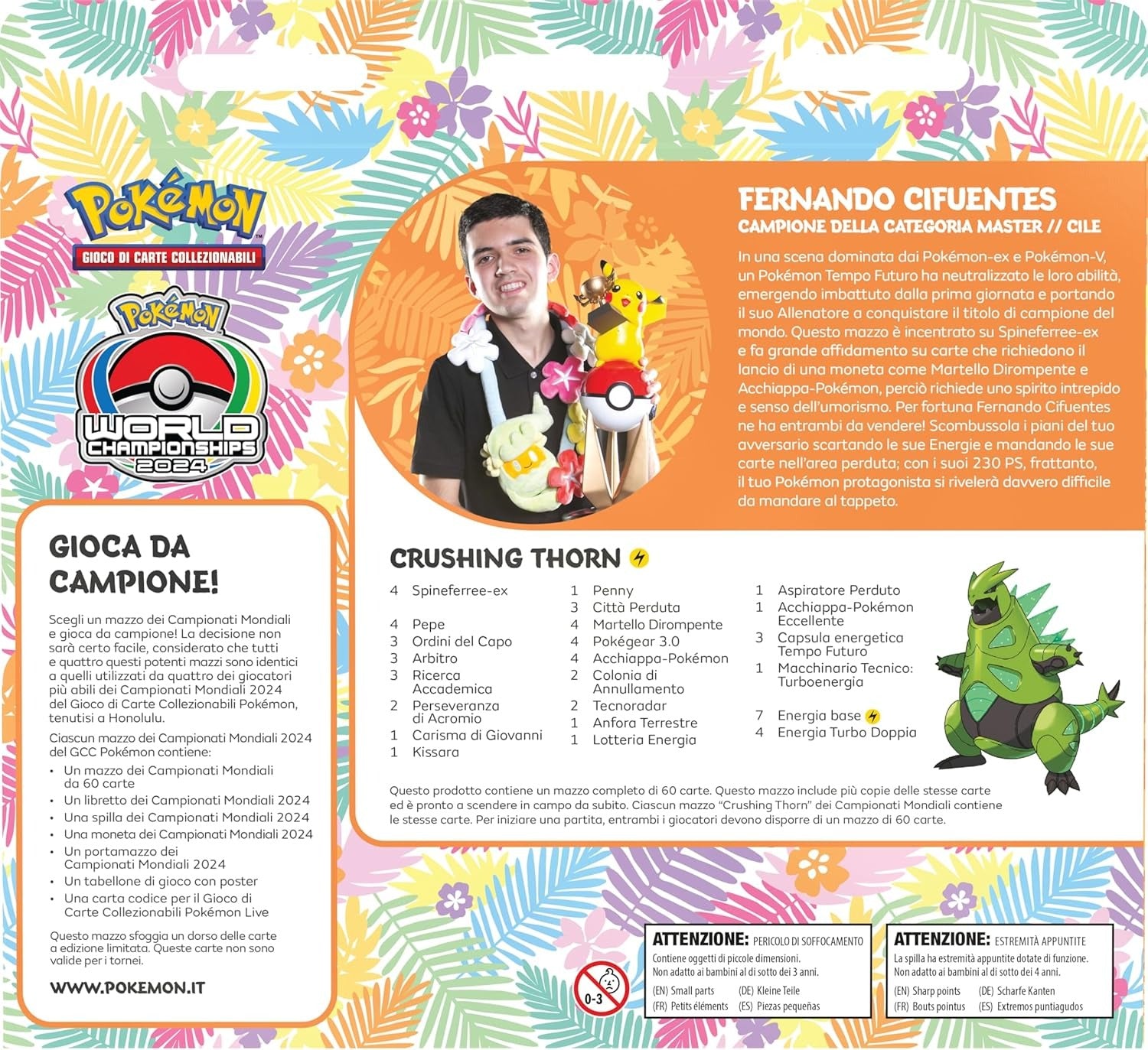 Pokémon Mazzo dei campionati mondiali – Fernando Cifuentes (Crushing Thorn) 2024 (ITA)