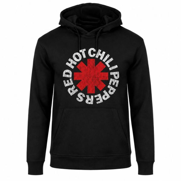 Felpa Red Hot Chili Peppers Logo Nera