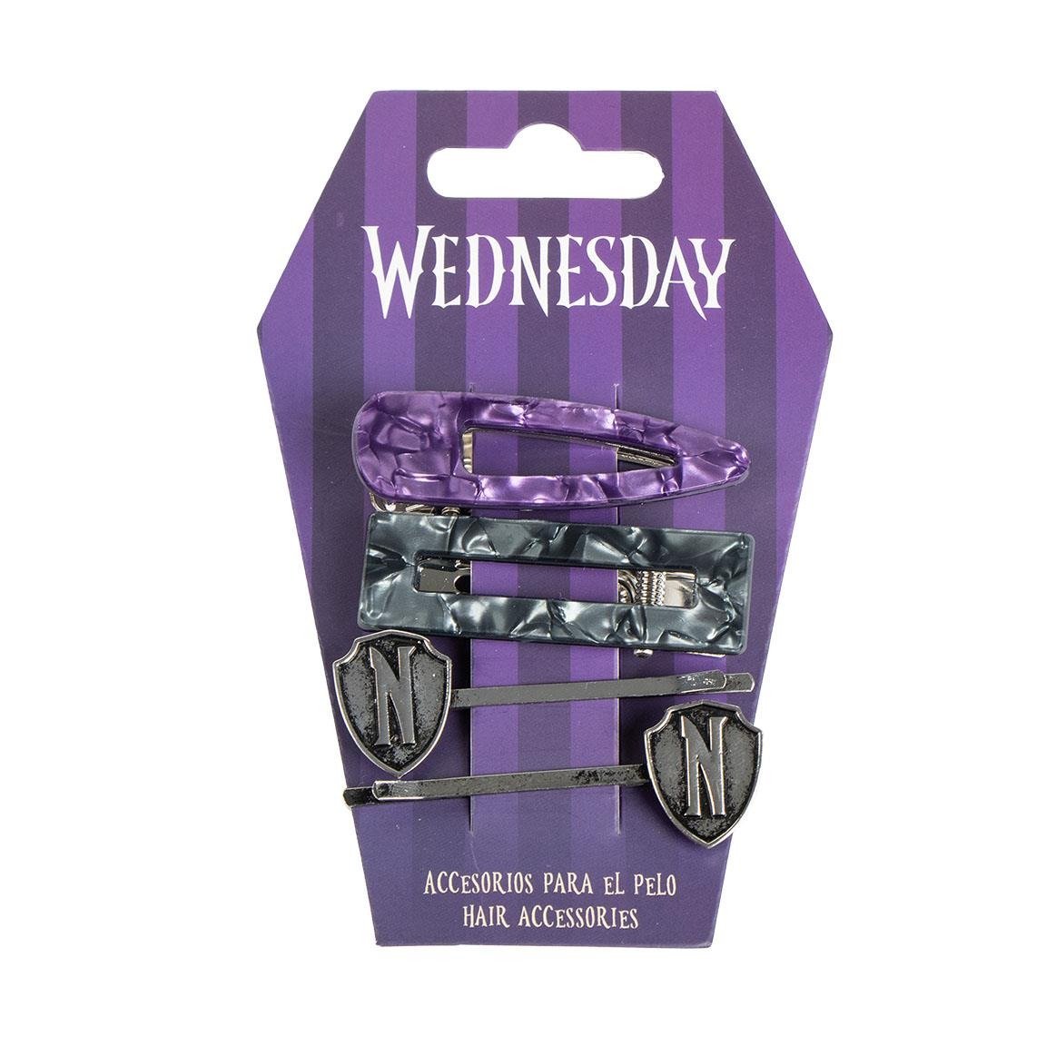 Fermagli per capelli Wednesday Addams Mercoledì