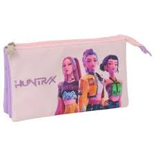 Astuccio Triplo K-Pop Demon Hunters Iconic 22 × 3 × 12 cm