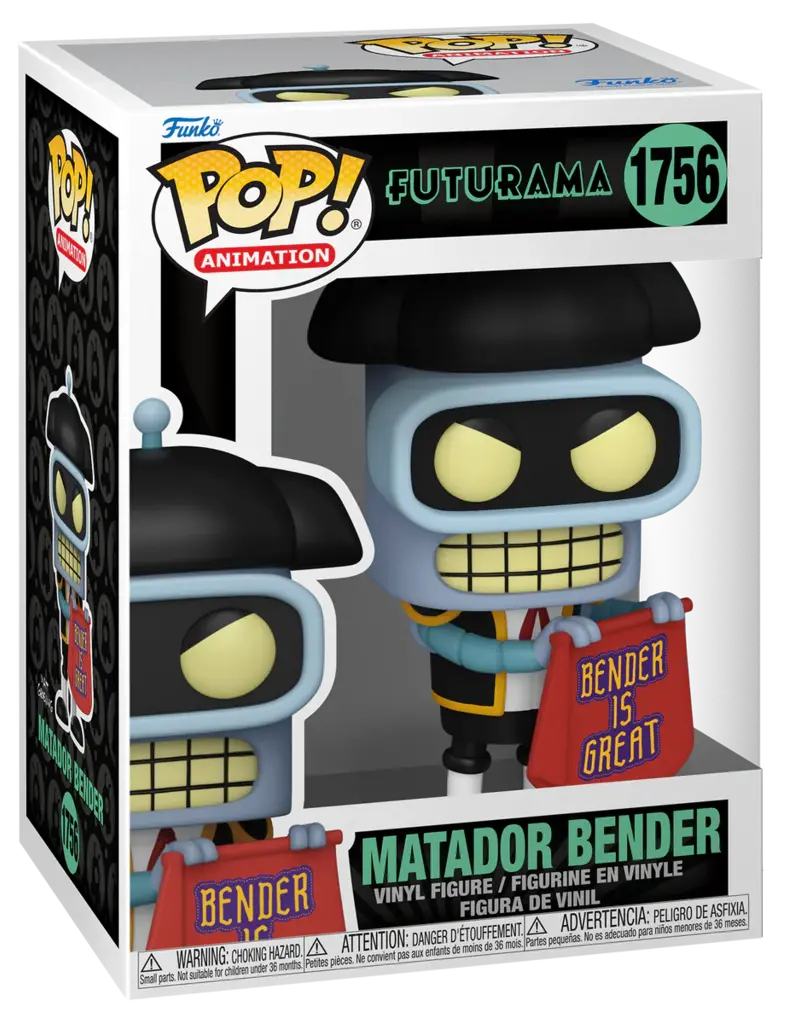 Funko POP Matador Bender 1756 Futurama