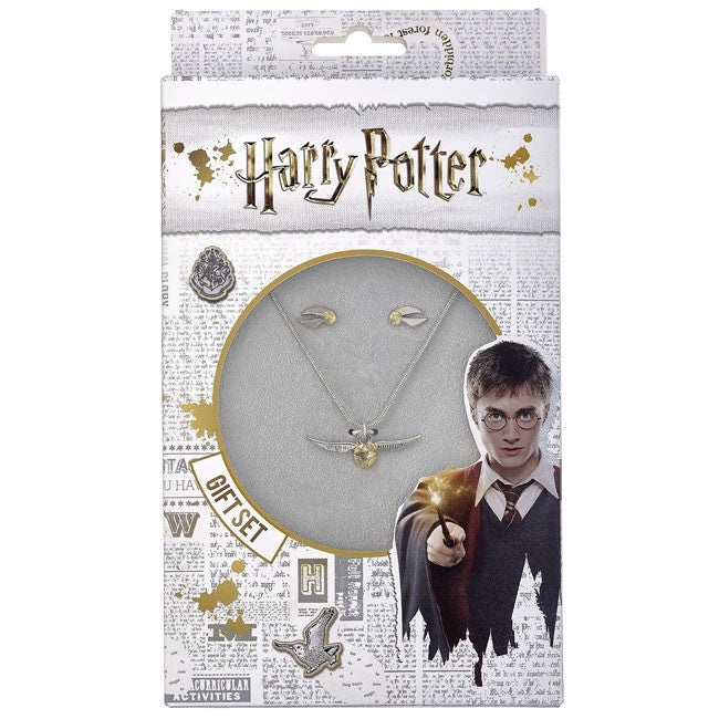 Set Collana e Orecchini Boccino d'Oro Harry Potter