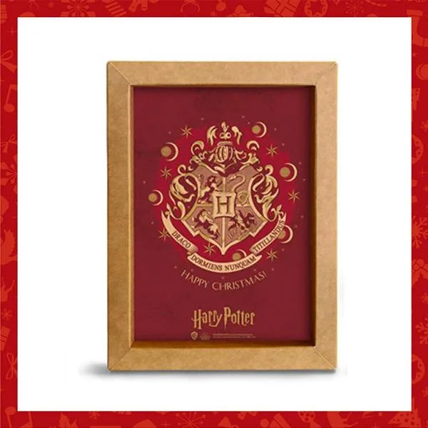 Quadretto in cartone Harry Potter Happy Christmas 15 x 20 cm