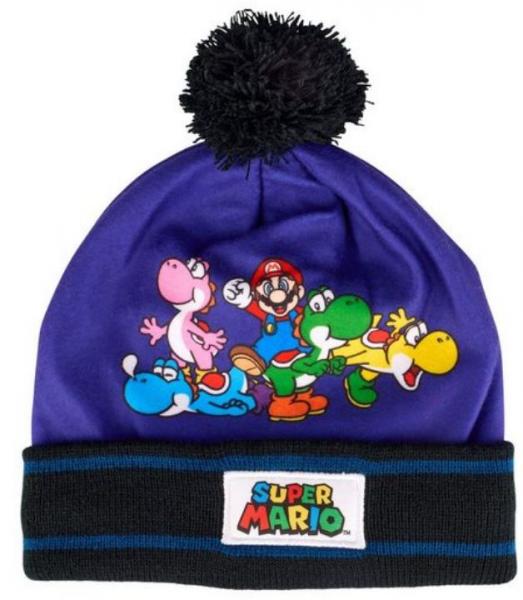 Berretto invernale Super Mario Blu