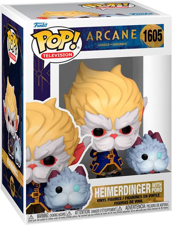 Funko Pop  Heimerdinger With Poro 1605 Arcane League Of Legends