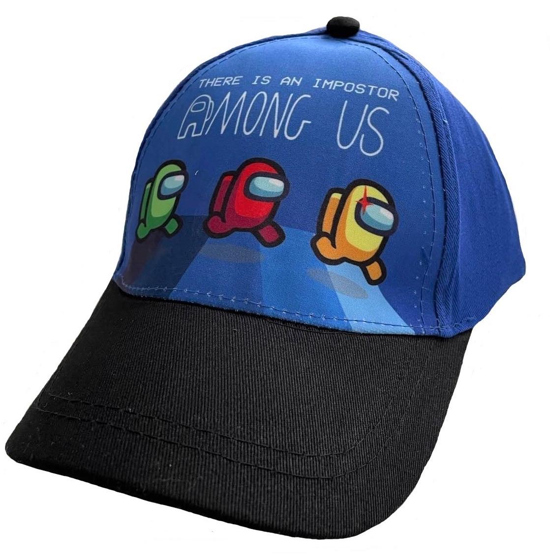 Cappello con Visiera Bambini Among Us Blu