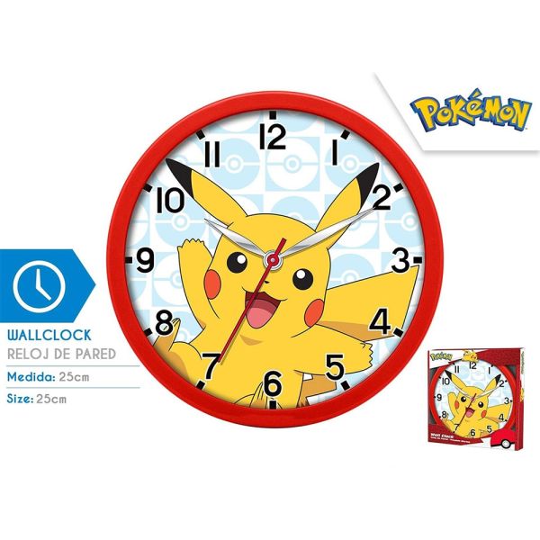 Orologio da parete Pikachu Pokemon 25cm