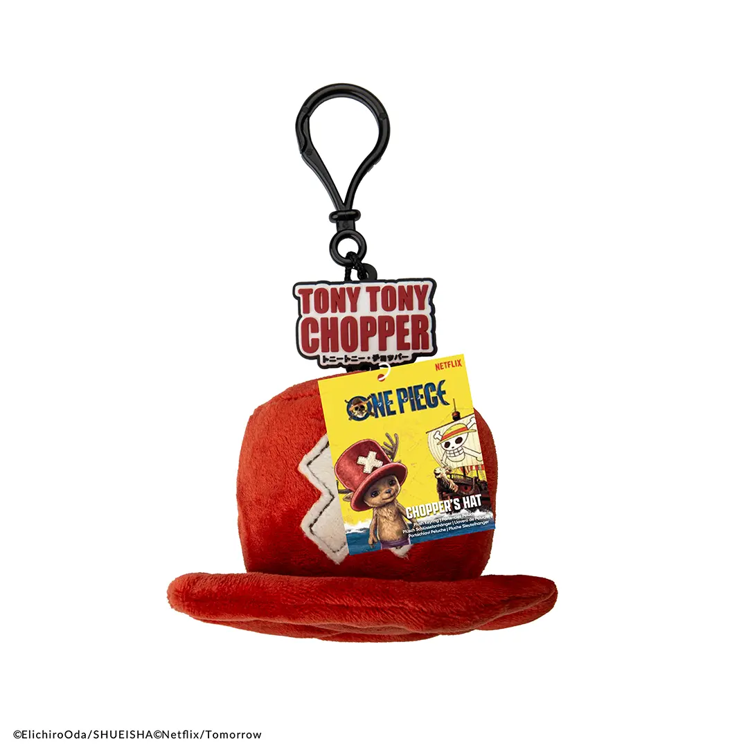 Portachiavi Peluche Cappello Tony Tony Chopper One Piece Netflix