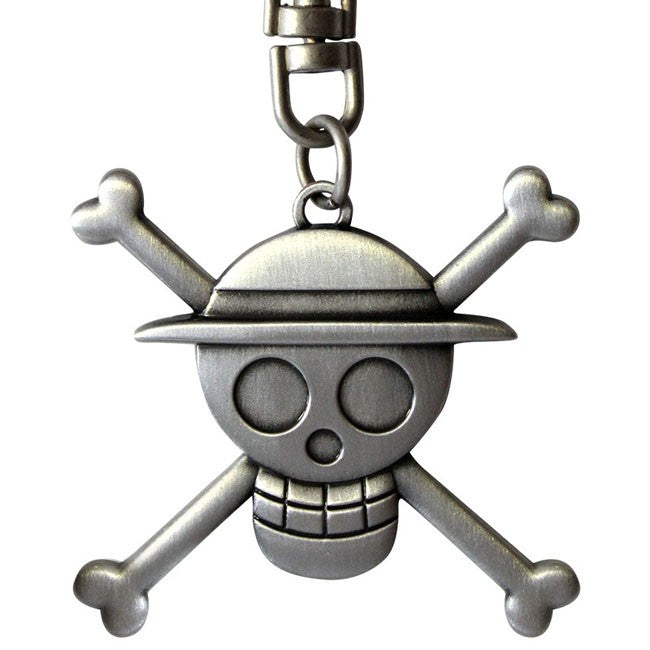 Portachiavi One Piece Cappello di Paglia logo 3D