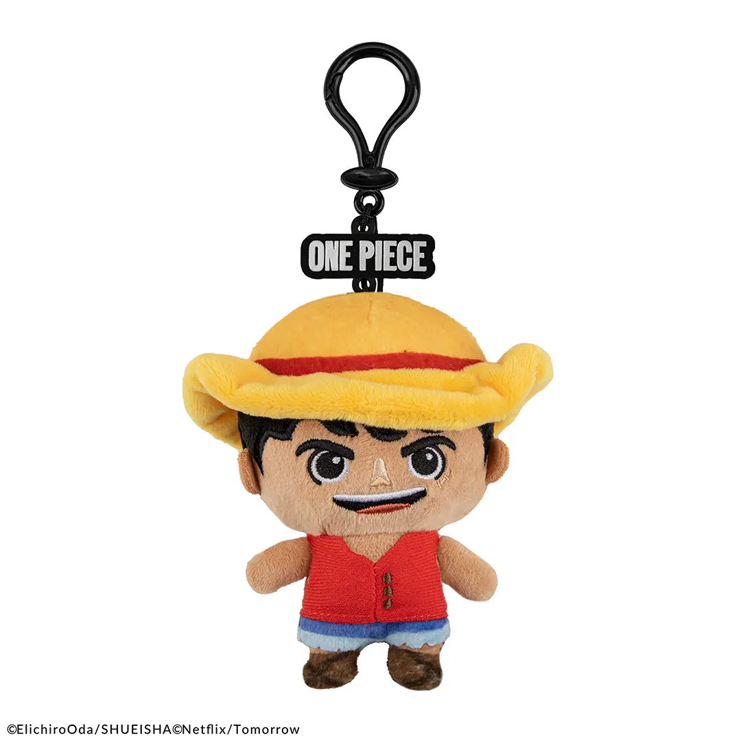 Portachiavi Peluche Monkey D. Luffy One Piece Netflix 13 cm