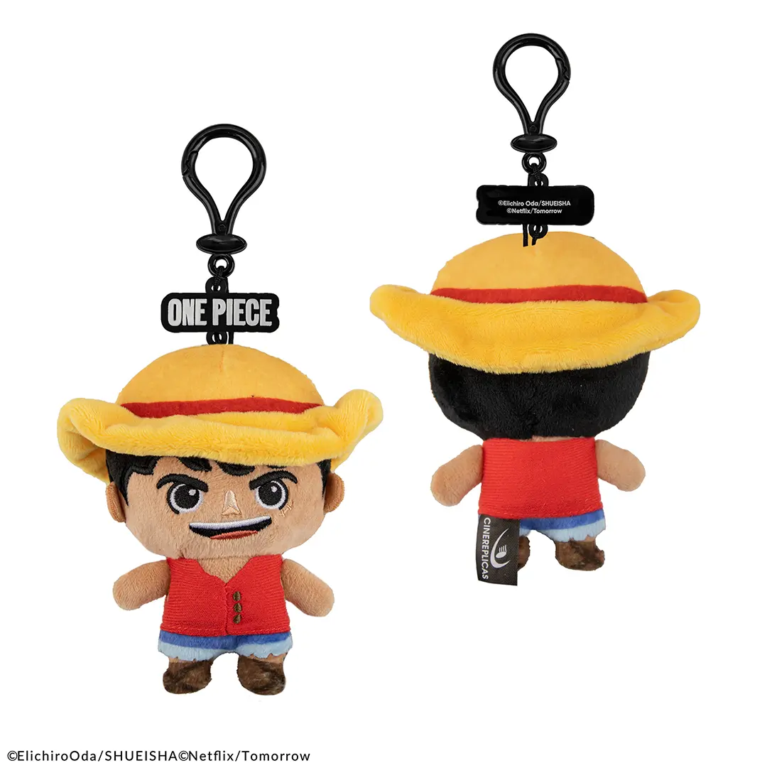 Portachiavi Peluche Monkey D. Luffy One Piece Netflix 13 cm