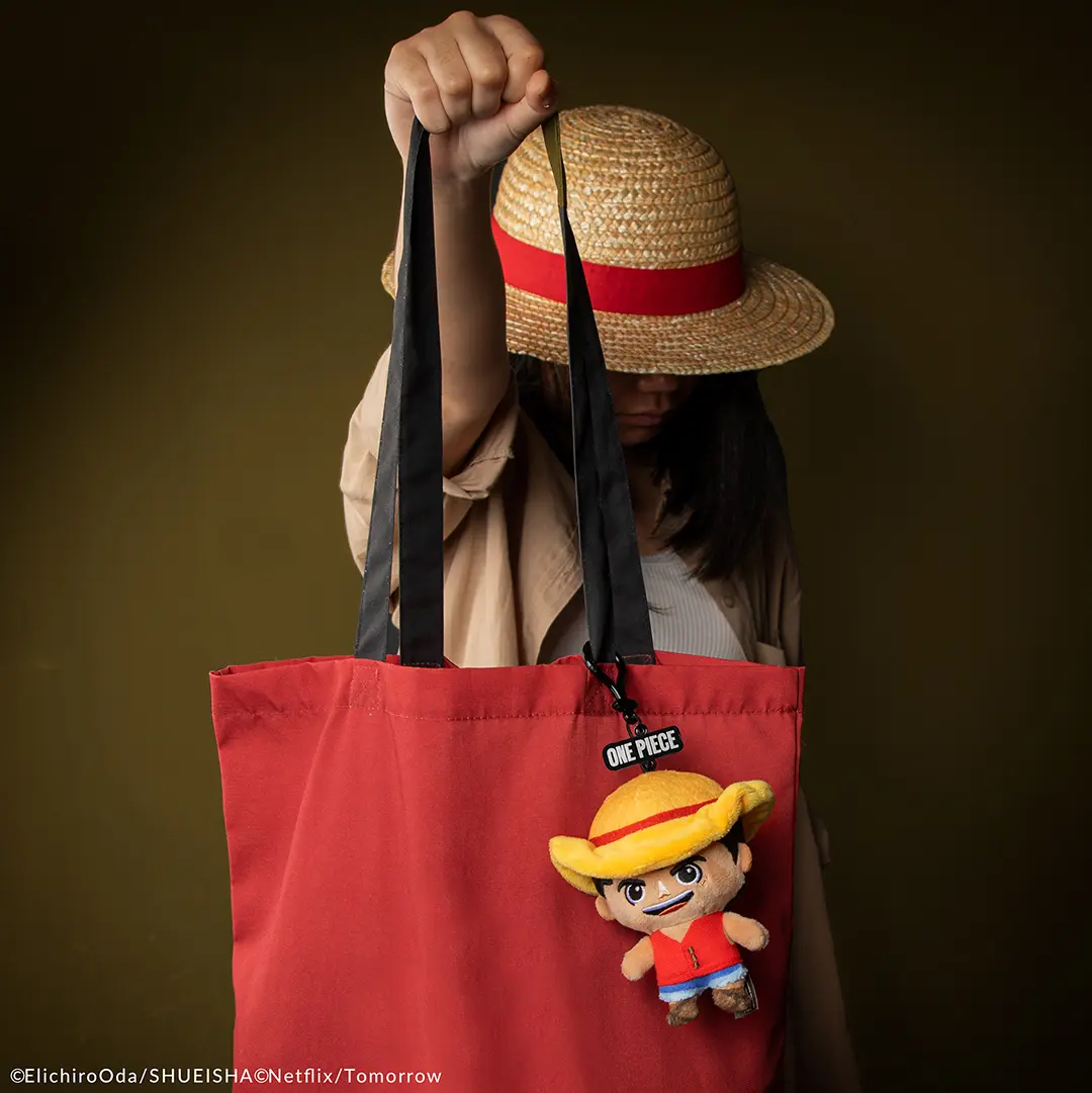 Portachiavi Peluche Monkey D. Luffy One Piece Netflix 13 cm