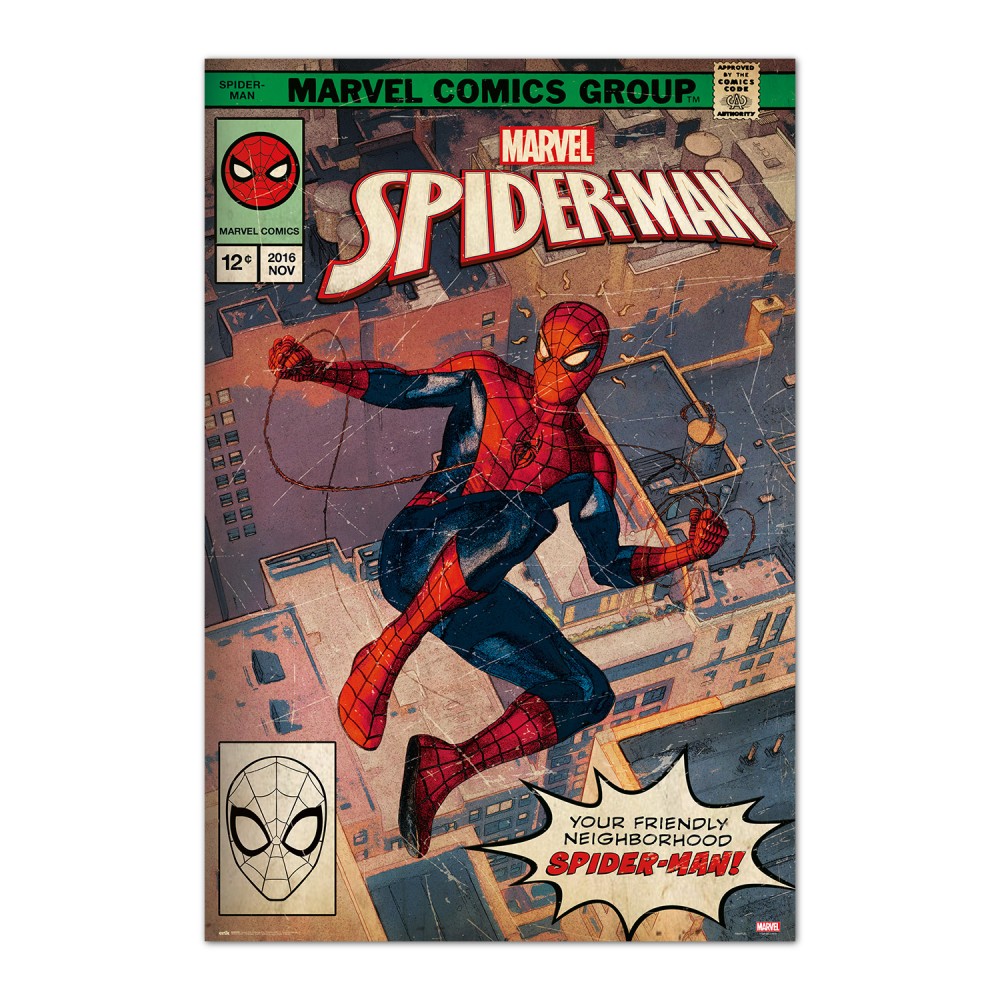 Poster Spider Man Comic Front Marvel 61 x 91,5 cm
