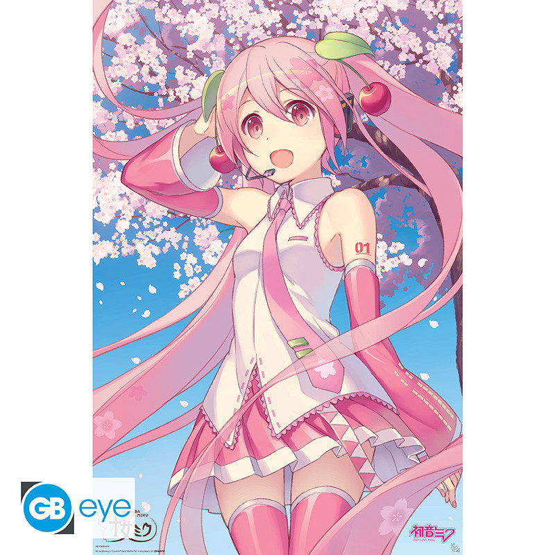 Poster Maxi Hatsune Miku Cherry Blossom 91,5 x 61 cm