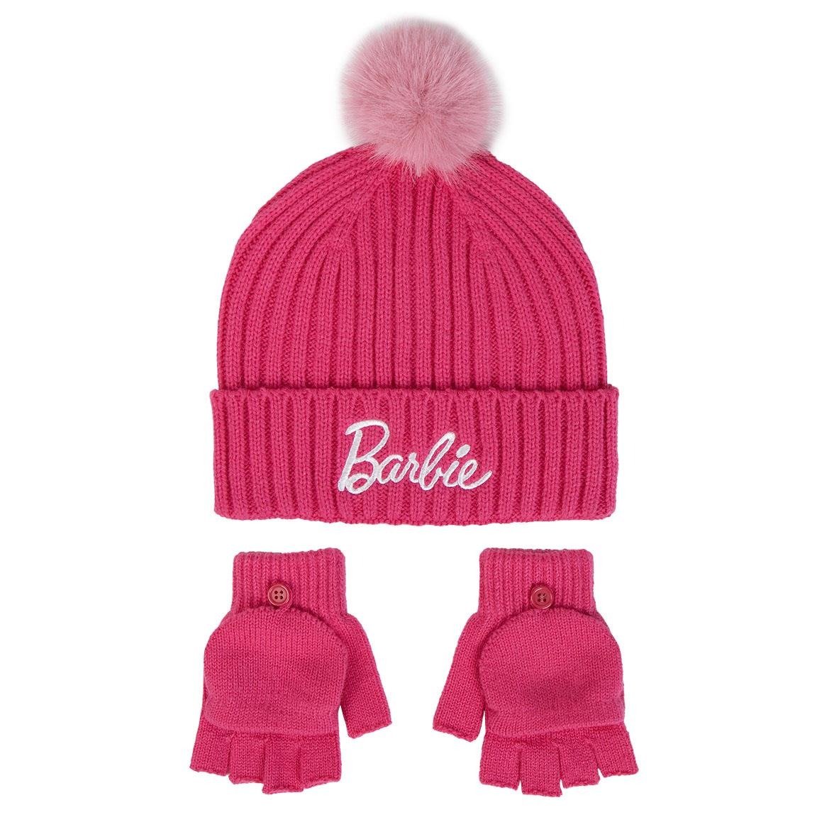 Set berretto invernale e muffole Barbie