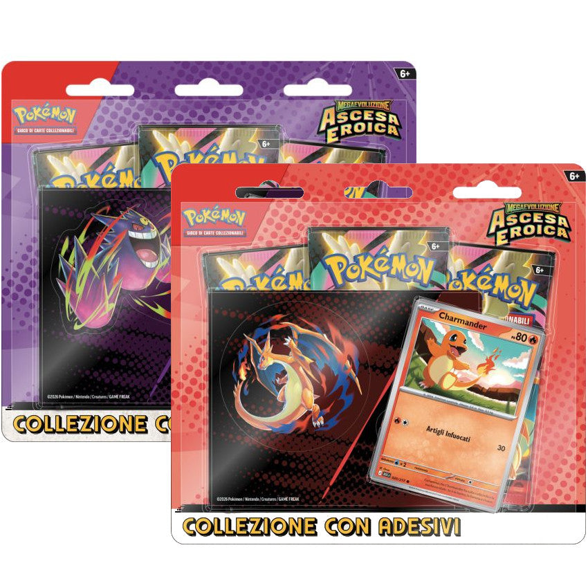 Pokémon Confezione da tre Buste Ascesa Eroica Megaevoluzione ITA