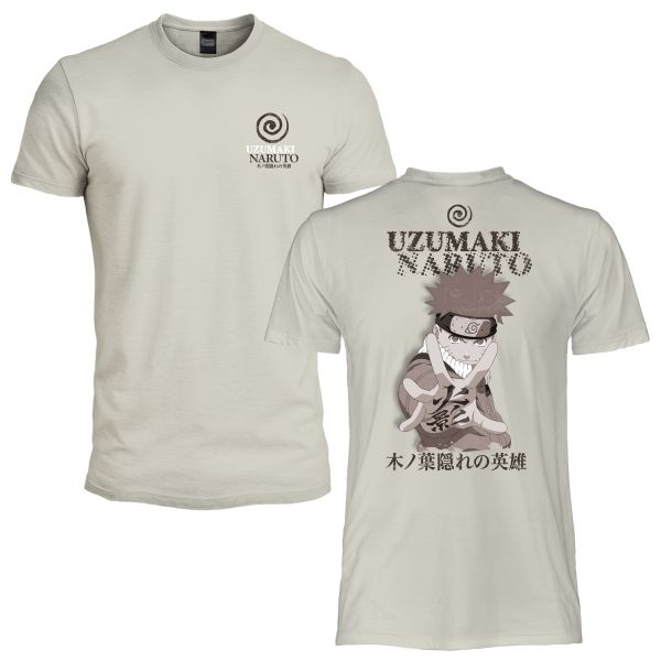 T-Shirt Naruto Uzumaki Écru