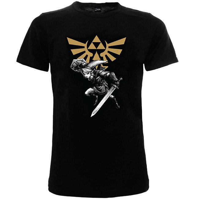 T-shirt Legend of Zelda Link e Logo