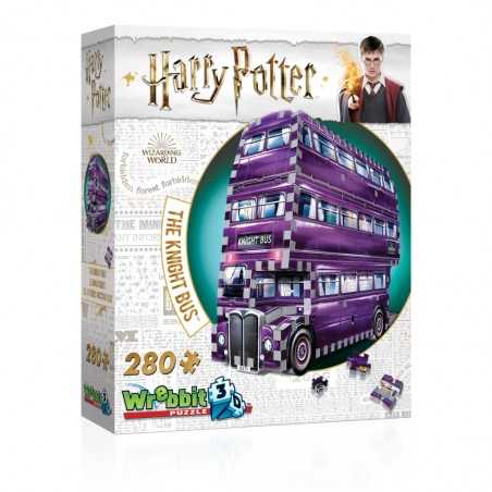 PUZZLE 3D THE KNIGHT BUS Nottetempo  Wrebbit 280 PEZZI wizarding world HARRY POTTER età 12+
